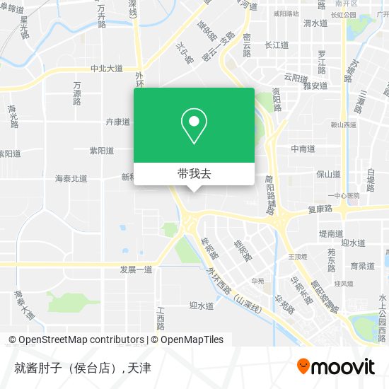 就酱肘子（侯台店）地图