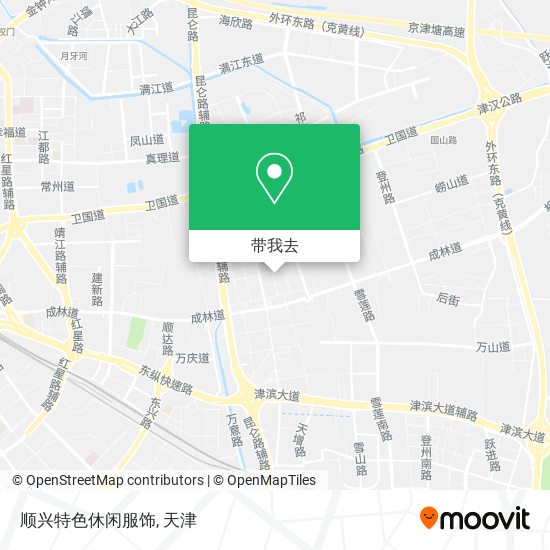 顺兴特色休闲服饰地图