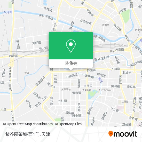 紫芥园茶城-西1门地图