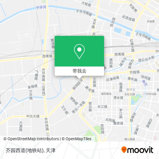 芥园西道(地铁站)地图