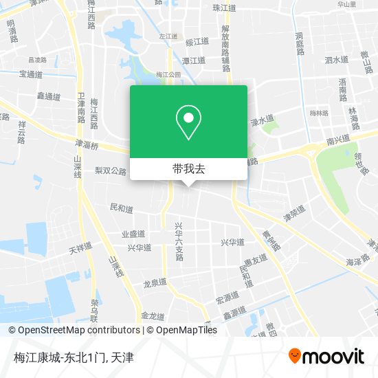 梅江康城-东北1门地图