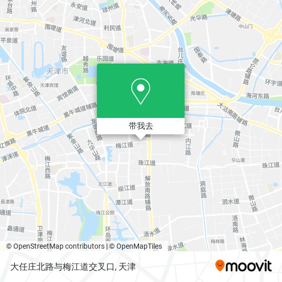大任庄北路与梅江道交叉口地图