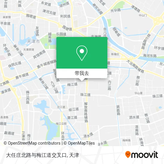 大任庄北路与梅江道交叉口地图