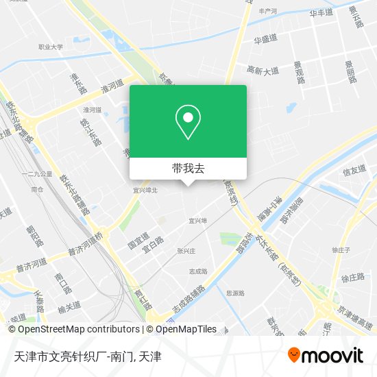 天津市文亮针织厂-南门地图