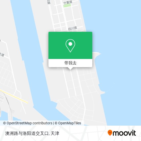 澳洲路与洛阳道交叉口地图