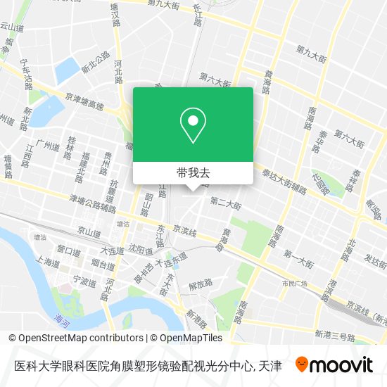 医科大学眼科医院角膜塑形镜验配视光分中心地图