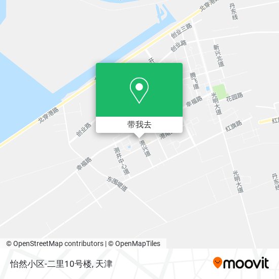 怡然小区-二里10号楼地图