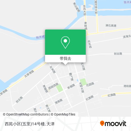 西苑小区(五里)14号楼地图
