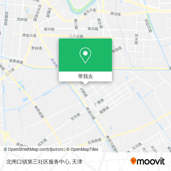 北闸口镇第三社区服务中心地图