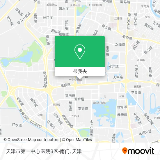 天津市第一中心医院B区-南门地图