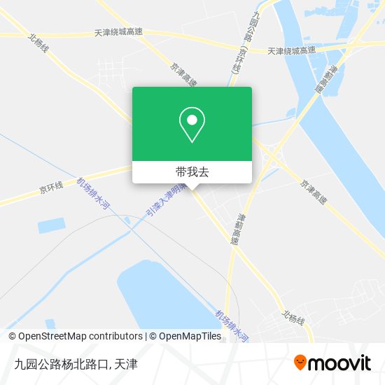 九园公路杨北路口地图