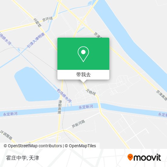 霍庄中学地图