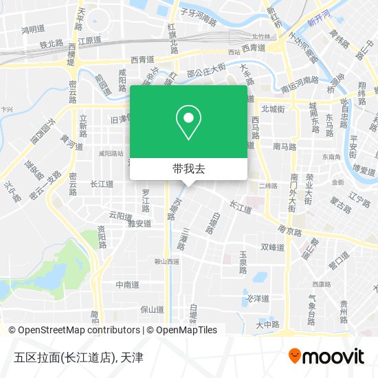五区拉面(长江道店)地图