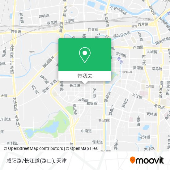 咸阳路/长江道(路口)地图