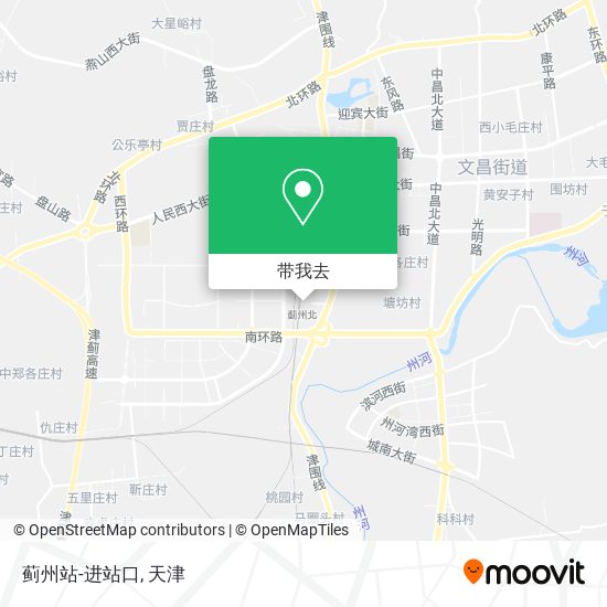 蓟州站-进站口地图