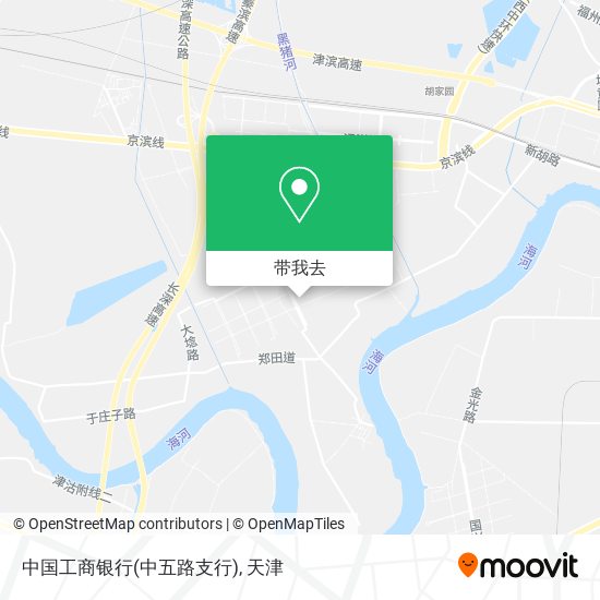 中国工商银行(中五路支行)地图