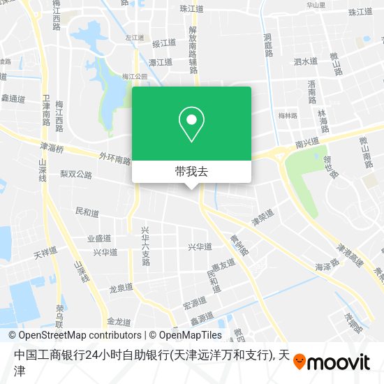 中国工商银行24小时自助银行(天津远洋万和支行)地图