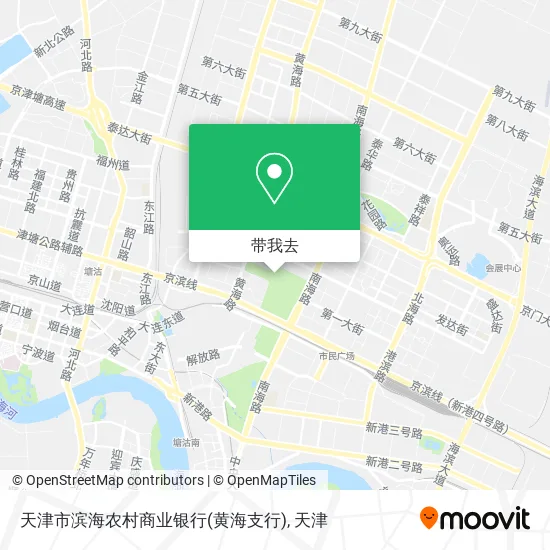 天津市滨海农村商业银行(黄海支行)地图