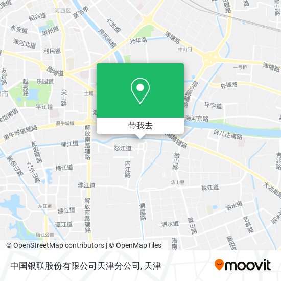 中国银联股份有限公司天津分公司地图