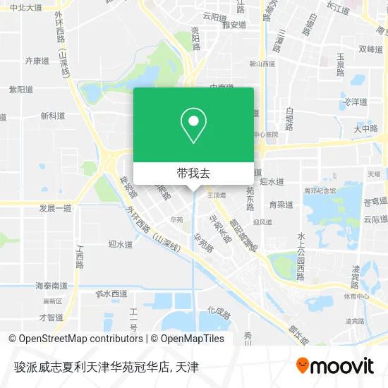 骏派威志夏利天津华苑冠华店地图