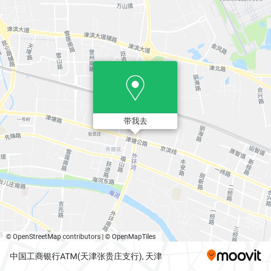 中国工商银行ATM(天津张贵庄支行)地图