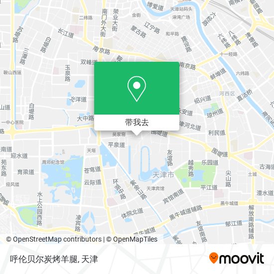 呼伦贝尔炭烤羊腿地图
