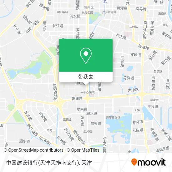 中国建设银行(天津天拖南支行)地图