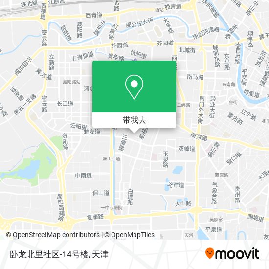 卧龙北里社区-14号楼地图