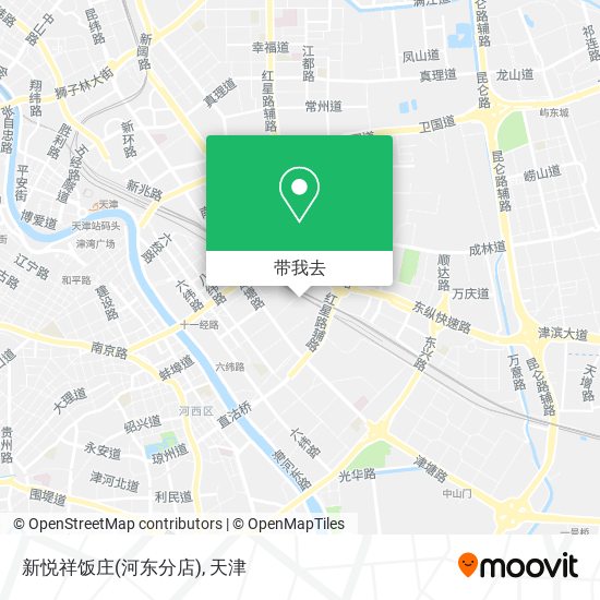 新悦祥饭庄(河东分店)地图