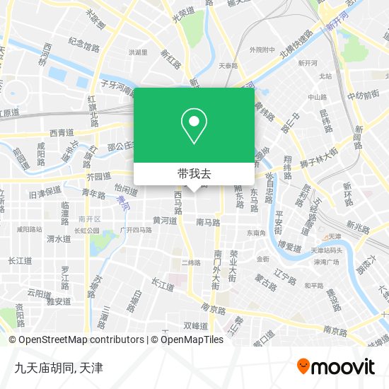 九天庙胡同地图