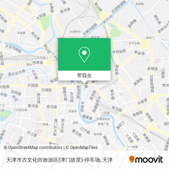 天津市古文化街旅游区(津门故里)-停车场地图