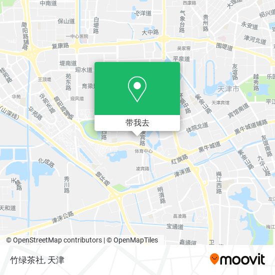 竹绿茶社地图