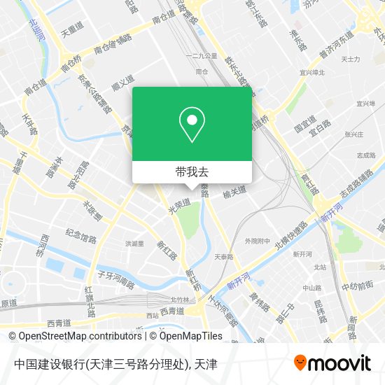 中国建设银行(天津三号路分理处)地图