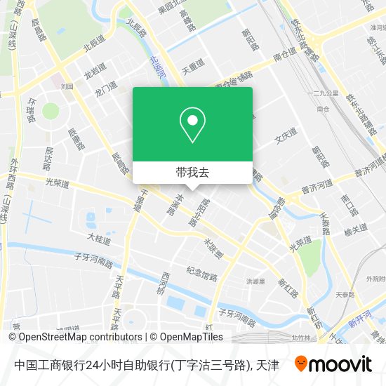 中国工商银行24小时自助银行(丁字沽三号路)地图