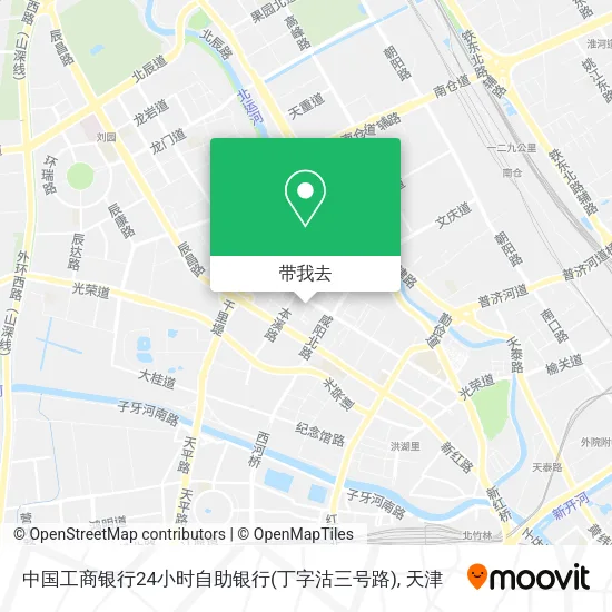 中国工商银行24小时自助银行(丁字沽三号路)地图
