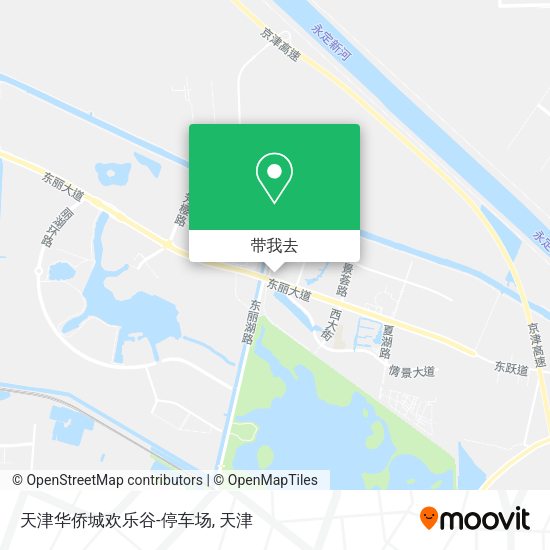 天津华侨城欢乐谷-停车场地图