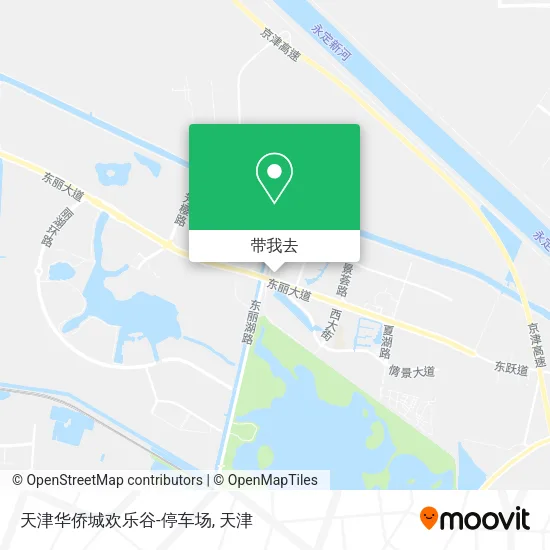 天津华侨城欢乐谷-停车场地图
