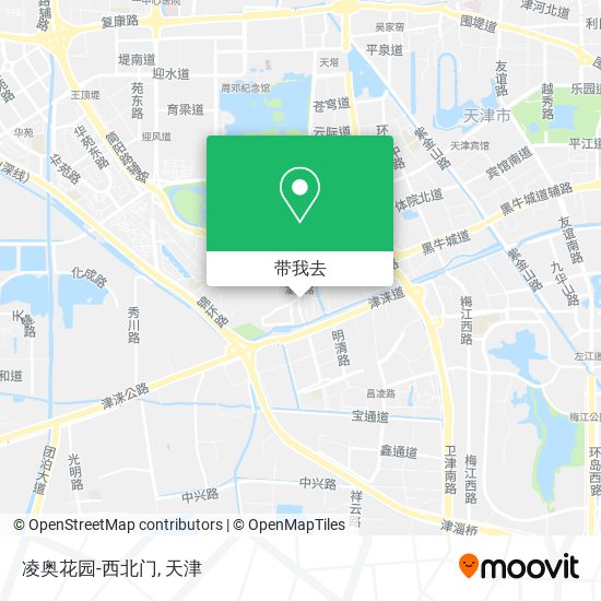 凌奥花园-西北门地图