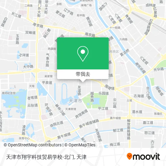 天津市翔宇科技贸易学校-北门地图