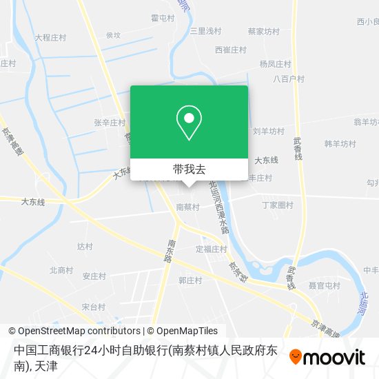 中国工商银行24小时自助银行(南蔡村镇人民政府东南)地图
