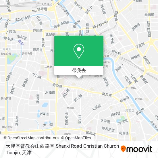 天津基督教会山西路堂 Shanxi Road Christian Church Tianjin地图