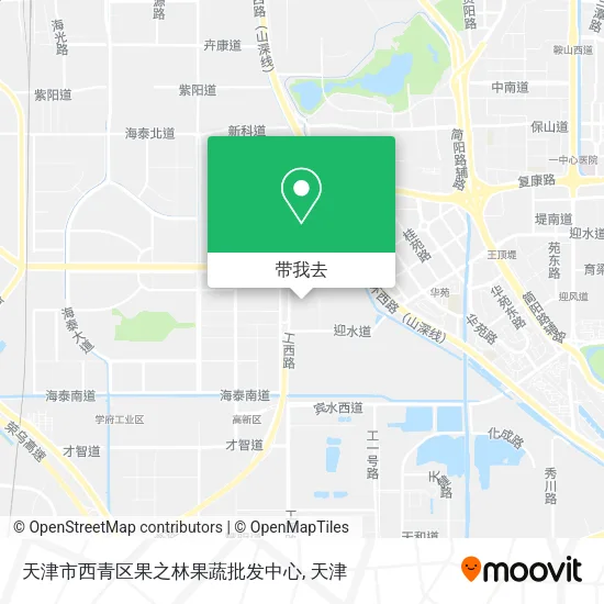 天津市西青区果之林果蔬批发中心地图