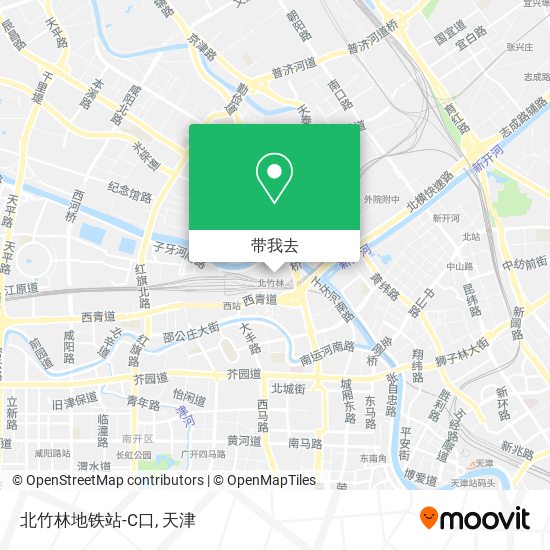 北竹林地铁站-C口地图