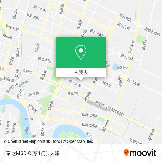 泰达MSD-C(东1门)地图