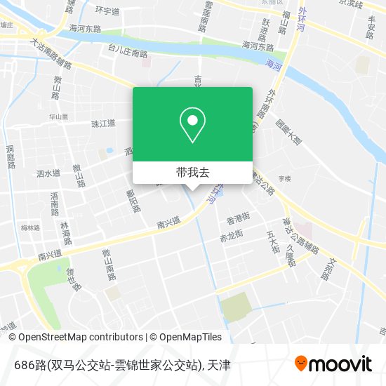 686路(双马公交站-雲锦世家公交站)地图
