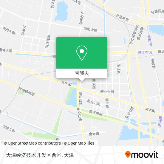 天津经济技术开发区西区地图