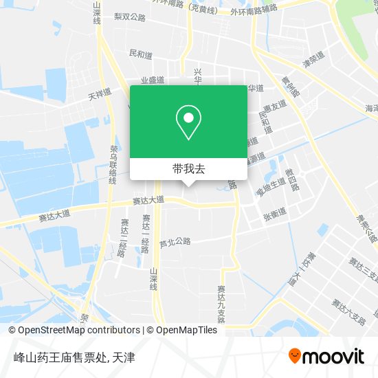 峰山药王庙售票处地图