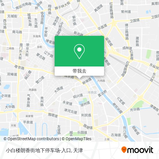 小白楼朗香街地下停车场-入口地图