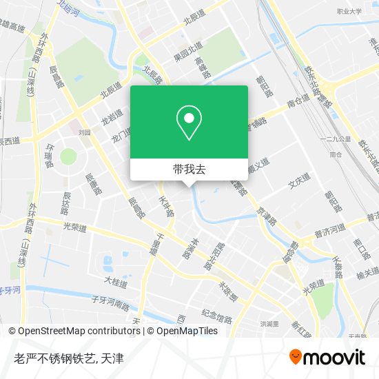 老严不锈钢铁艺地图