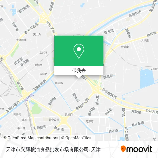 天津市兴辉粮油食品批发市场有限公司地图